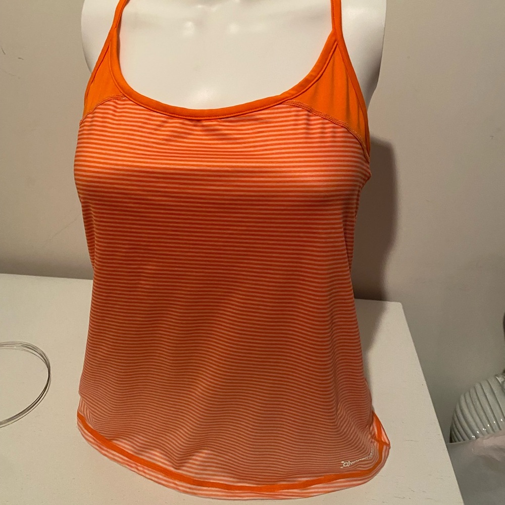 Orange Theory Striped Tank Size M